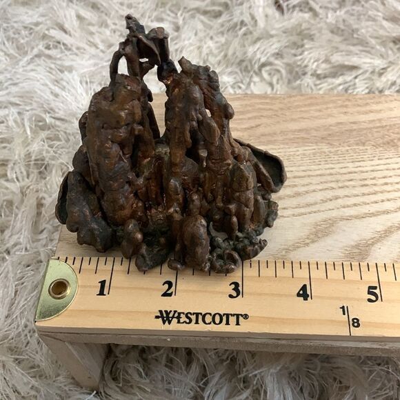 Unsigned Small Copper Brutalist Sculpture - Picture 15 of 17